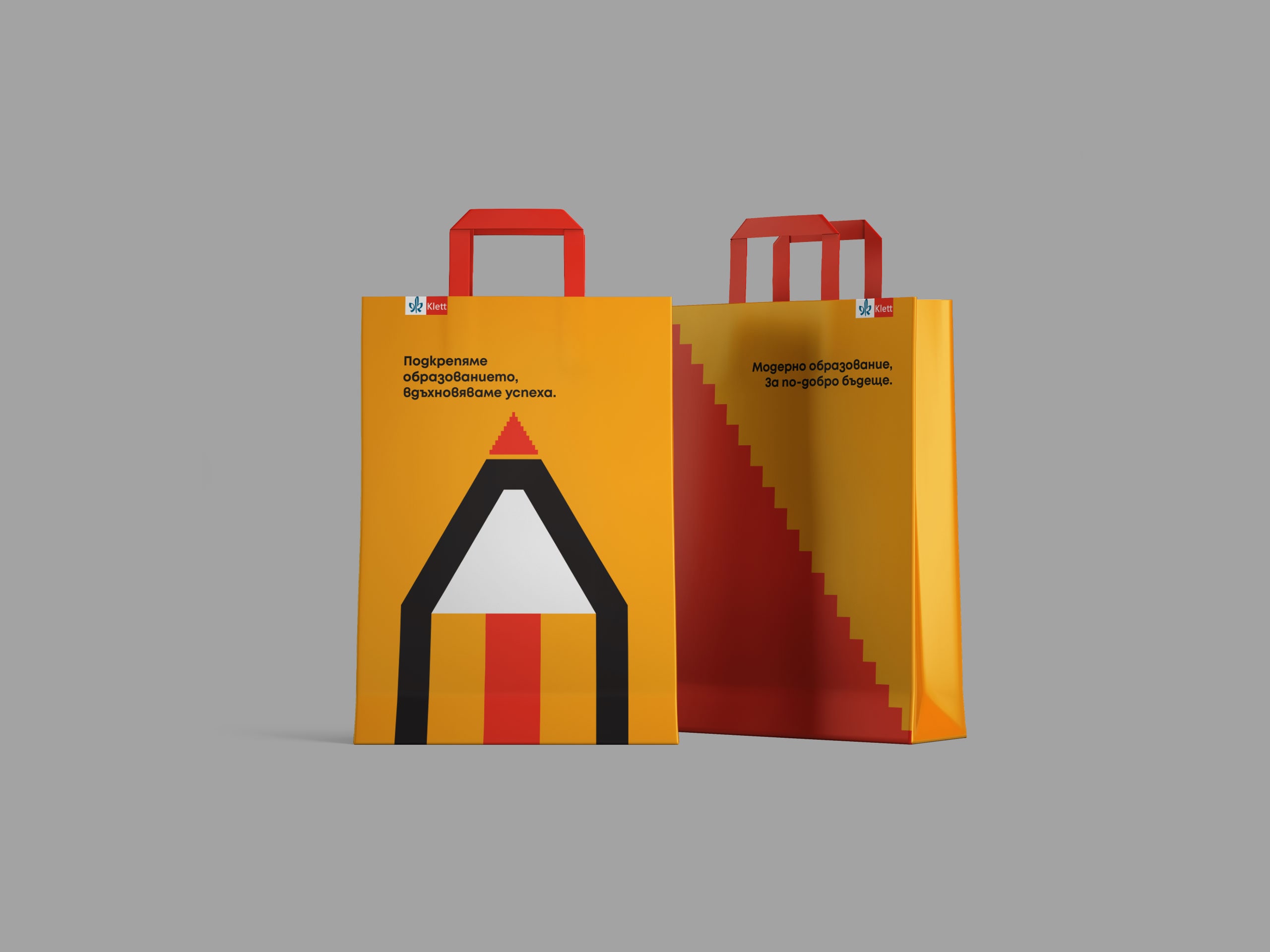 Klett Key Visual 2022 graphics on a paperbag