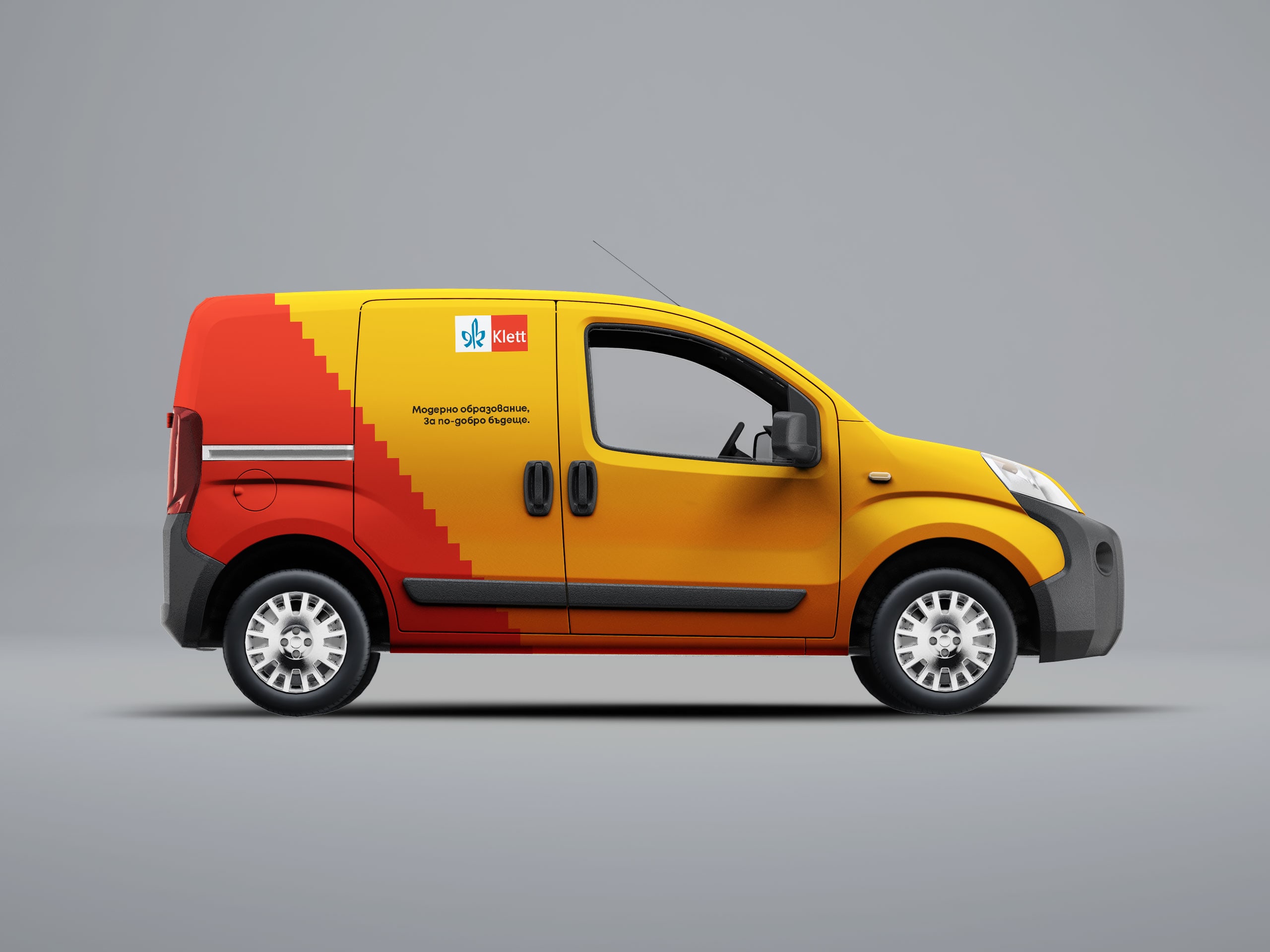 Klett Key Visual 2022 graphics on a van
